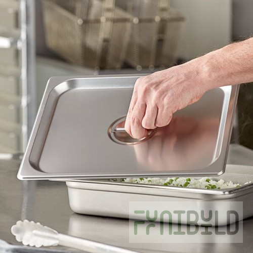 Choice 1/2 Size Stainless Steel Solid Steam Table / Hotel Pan Cover