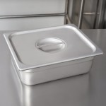 Choice 1/2 Size Stainless Steel Solid Steam Table / Hotel Pan Cover
