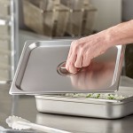 Choice 1/2 Size Stainless Steel Solid Steam Table / Hotel Pan Cover