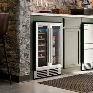 AvaValley WBRC-20-DZ Dual Section Dual Temperature Full Glass Door Commercial Wine Cooler AvaValley WBRC-20-DZ Dual Section Dual Temperature Full Glass Door Commercial Wine Cooler