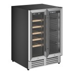 AvaValley WBRC-20-DZ Dual Section Dual Temperature Full Glass Door Commercial Wine Cooler AvaValley WBRC-20-DZ Dual Section Dual Temperature Full Glass Door Commercial Wine Cooler