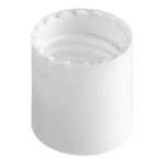 20/410 White Unlined Disc Top Lid - 3,000/Case