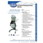 Scratch and Dent Globe SP30 30 Qt. Planetary Floor Mixer with Guard & Standard Accessories - 120V, 1 hp Scratch and Dent Globe SP30 30 Qt. Planetary Floor Mixer with Guard & Standard Accessories - 120V, 1 hp