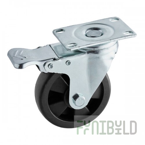 Avantco 17818101 Swivel Plate Caster with Brake for Select AU and AWT Series
