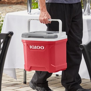 Igloo 32627 Industrial Red Latitude 16 Qt. Cooler with Top Swing Handle Igloo 32627 Industrial Red Latitude 16 Qt. Cooler with Top Swing Handle