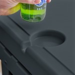 CaterGator CG65CHR Charcoal 65 Qt. Rotomolded Outdoor Cooler / Ice Chest
