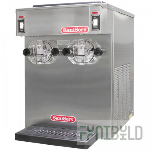 SaniServ 791 Twin Flavor 28 Qt. Air Cooled Frozen Cocktail Machine with 2 Hoppers - 208/230V
