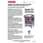 SaniServ 791 Twin Flavor 28 Qt. Air Cooled Frozen Cocktail Machine with 2 Hoppers - 208/230V SaniServ 791 Twin Flavor 28 Qt. Air Cooled Frozen Cocktail Machine with 2 Hoppers - 208/230V