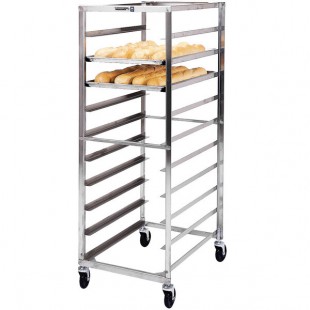 Lakeside 155 10 Pan End Load Stainless Steel Bun / Sheet Pan Rack - Assembled Lakeside 155 10 Pan End Load Stainless Steel Bun / Sheet Pan Rack - Assembled