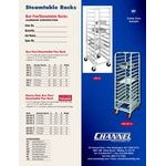 Channel AXD-UTR-5 5 Pan Heavy-Duty Aluminum Steam Table / Bun Pan Rack - Assembled