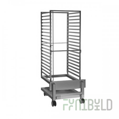 Alto-Shaam 5015049 Correctional Roll-In Stainless Steel Bun Pan Rack - 20 Pan