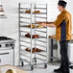 New Age 12 Pan End Load Heavy-Duty Aluminum Bun / Sheet Pan Rack 1333