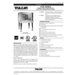 Vulcan VC6ED-208/3 Single Deck Full Size Electric Deep Depth Convection Oven with Solid State Controls - 208V, Field Convertible, 12.5 kW