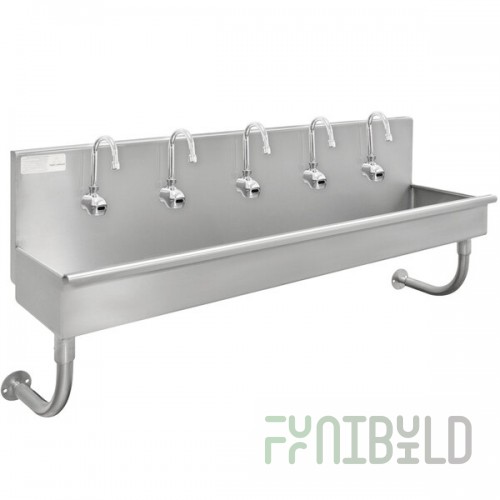 Advance Tabco 19-18-100EFADA 16-Gauge ADA Multi-Station Hand Sink with 5