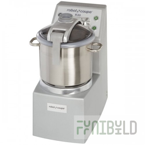 Robot Coupe R20 2-Speed 21 Qt. / 20 Liter Stainless Steel Batch Bowl Food Processor - 240V, 3 Phase, 5 1/2 hp