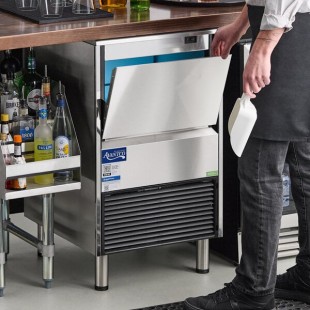 Avantco Ice Diamond EUC-F-160-A Air-Cooled Undercounter Full Cube Ice Machine with 44 lb. Bin - 159 lb., 115V