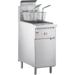 Cooking Performance Group FFOP50 Liquid Propane 50 lb. Stainless Steel Open Pot Floor Fryer - 110,000 BTU Cooking Performance Group FFOP50 Liquid Propane 50 lb. Stainless Steel Open Pot Floor Fryer - 110,000 BTU