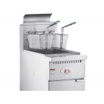 Cooking Performance Group FFOP50 Liquid Propane 50 lb. Stainless Steel Open Pot Floor Fryer - 110,000 BTU Cooking Performance Group FFOP50 Liquid Propane 50 lb. Stainless Steel Open Pot Floor Fryer - 110,000 BTU