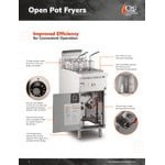 Cooking Performance Group FFOP50 Liquid Propane 50 lb. Stainless Steel Open Pot Floor Fryer - 110,000 BTU Cooking Performance Group FFOP50 Liquid Propane 50 lb. Stainless Steel Open Pot Floor Fryer - 110,000 BTU