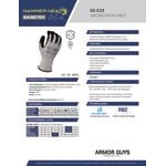 Armor Guys Basetek Hammer Head 3 02-023-XL Salt and Pepper A3 HDPE Gloves with HCT Microfoam Nitrile Palm Coating - Extra Large Armor Guys Basetek Hammer Head 3 02-023-XL Salt and Pepper A3 HDPE Gloves with HCT Microfoam Nitrile Palm Coating - Extra Large