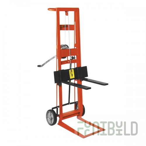 Wesco Industrial Products 750 lb. 2-Wheel Steel Winch Pedalift with 3