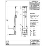 Wesco Industrial Products 750 lb. 2-Wheel Steel Winch Pedalift with 3 Wesco Industrial Products 750 lb. 2-Wheel Steel Winch Pedalift with 3