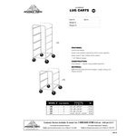 Advance Tabco LR2 Heavy-Duty Mobile Lug Rack - 2 Lug Capacity