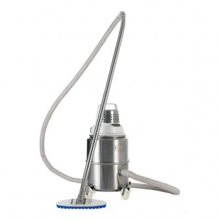 Nilfisk IVT1000CR 3.25 Gallon Stainless Steel Cleanroom Canister Vacuum with ULPA Filtration - 115V