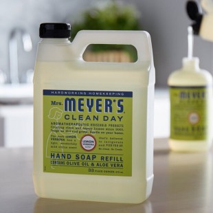 Mrs. Meyer's Clean Day 373219 33 oz. Lemon Verbena Scented Hand Soap Refill - 6/Case