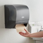 Lavex Translucent Black Automatic Paper Towel Dispenser with Motion Sensor and 6 Paper Towel Rolls Lavex Translucent Black Automatic Paper Towel Dispenser with Motion Sensor and 6 Paper Towel Rolls