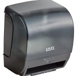 Lavex Translucent Black Automatic Paper Towel Dispenser with Motion Sensor and 6 Paper Towel Rolls Lavex Translucent Black Automatic Paper Towel Dispenser with Motion Sensor and 6 Paper Towel Rolls
