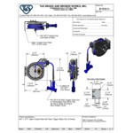 T&S B-7212-11 15' Open Epoxy Coated Steel Hose Reel with MV-3516-24 Aluminum Rear Trigger Water Gun T&S B-7212-11 15' Open Epoxy Coated Steel Hose Reel with MV-3516-24 Aluminum Rear Trigger Water Gun