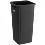 Busch Systems Sessanta 102094 64 Gallon Composite Two-Stream Decorative Trash Can with Tray Holder