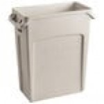 Rubbermaid® 1971259 Beige 64 Qt. / 16 Gallon Slim Jim Rectangular Trash Can Rubbermaid® 1971259 Beige 64 Qt. / 16 Gallon Slim Jim Rectangular Trash Can
