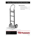 B&P Manufacturing Liberator 600 lb. Pink Aluminum / Steel Straight Back Hand Truck with Loop Handle and 10