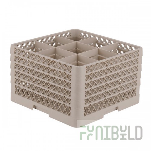 Vollrath TR10FFFFF Traex® Full-Size Beige 9-Compartment 11