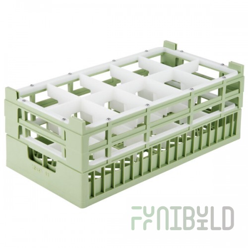 Vollrath 52822 Signature Half-Size Light Green 10-Compartment 8 7/8