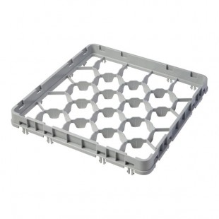 Cambro 20GE2151 20 Compartment Soft Gray Half Drop Full Size Glass Rack Extender - 19 5/8 Cambro 20GE2151 20 Compartment Soft Gray Half Drop Full Size Glass Rack Extender - 19 5/8