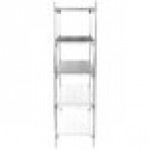 Metro 5A457C Stationary Super Erecta Adjustable 2 Series Chrome Wire Shelving Unit - 21 Metro 5A457C Stationary Super Erecta Adjustable 2 Series Chrome Wire Shelving Unit - 21