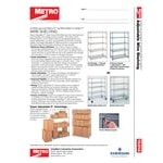 Metro 5A457C Stationary Super Erecta Adjustable 2 Series Chrome Wire Shelving Unit - 21 Metro 5A457C Stationary Super Erecta Adjustable 2 Series Chrome Wire Shelving Unit - 21