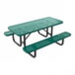 Lifeyard 6' Green Perforated Metal Picnic Table Lifeyard 6' Green Perforated Metal Picnic Table