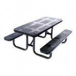 Lifeyard 6' Green Perforated Metal Picnic Table Lifeyard 6' Green Perforated Metal Picnic Table