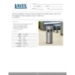 Lavex 3 Gallon Stainless Steel Round Freestanding Cigarette Receptacle with Front Access Trash Can Lavex 3 Gallon Stainless Steel Round Freestanding Cigarette Receptacle with Front Access Trash Can