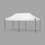 E-Z Up EC3STL20KFBKTSG Eclipse Instant Shelter 10' x 20' Steel Gray Canopy with Black Frame E-Z Up EC3STL20KFBKTSG Eclipse Instant Shelter 10' x 20' Steel Gray Canopy with Black Frame