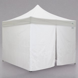 Caravan Canopy 21003106010 Aluma 10' x 10' White Heavy-Duty Commercial Grade Instant Canopy Deluxe Kit with Side Walls Caravan Canopy 21003106010 Aluma 10' x 10' White Heavy-Duty Commercial Grade Instant Canopy Deluxe Kit with Side Walls