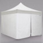 Caravan Canopy 21003106010 Aluma 10' x 10' White Heavy-Duty Commercial Grade Instant Canopy Deluxe Kit with Side Walls