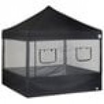 E-Z Up SPFM104TCBK 10' Food Booth Black Mesh Sidewall - 4/Set E-Z Up SPFM104TCBK 10' Food Booth Black Mesh Sidewall - 4/Set
