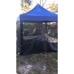E-Z Up SPFM104TCBK 10' Food Booth Black Mesh Sidewall - 4/Set E-Z Up SPFM104TCBK 10' Food Booth Black Mesh Sidewall - 4/Set