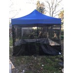 E-Z Up SPFM104TCBK 10' Food Booth Black Mesh Sidewall - 4/Set E-Z Up SPFM104TCBK 10' Food Booth Black Mesh Sidewall - 4/Set
