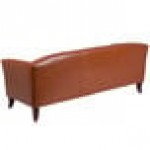 Flash Furniture 111-3-CG-GG Hercules Imperial Cognac Leather Sofa with Wooden Feet